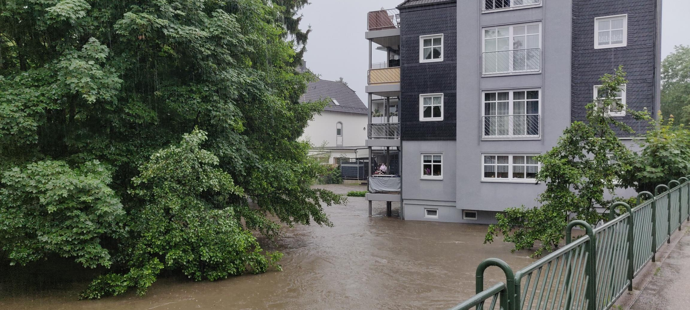 Starkregen Wipperfürth Innenstadt