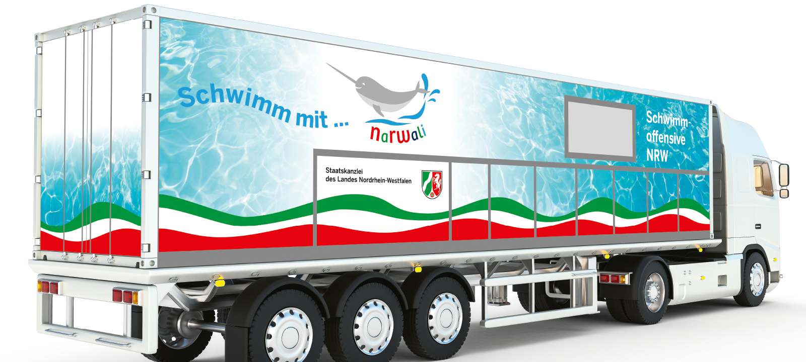 NRW-Sportsekretärin stellt Projekt vor: Schwimmen lernen in Seecontainern