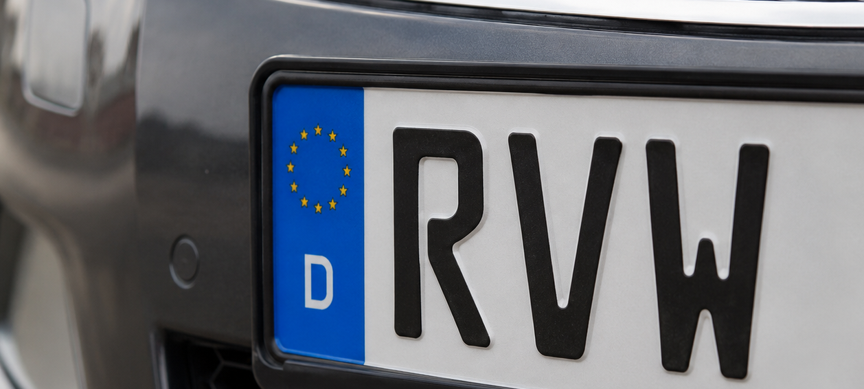 RVW: Eigenes Autokennzeichen für Rade