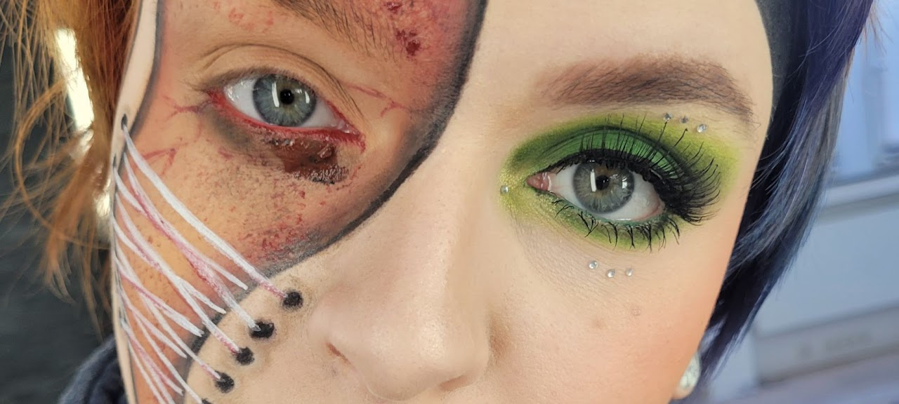 Make Up Artistin verwandelt Volker Sailer in Mr Spock